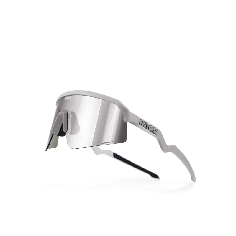 Lunettes de vélo Ziris monture argent - Protection solaire confort cycliste - NAOS