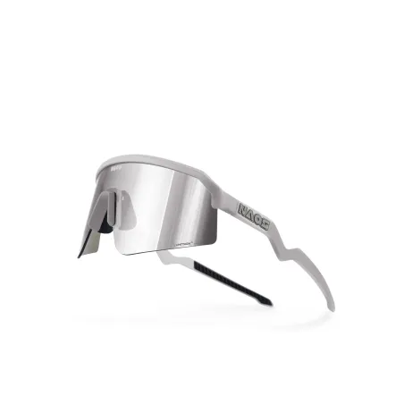 Lunettes de vélo Ziris monture argent - Protection solaire confort cycliste - NAOS