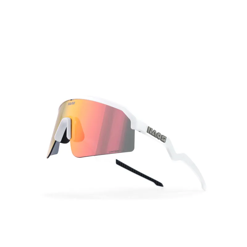Lunettes de vélo Ziris blanc mat - Protection solaire confort cycliste - NAOS