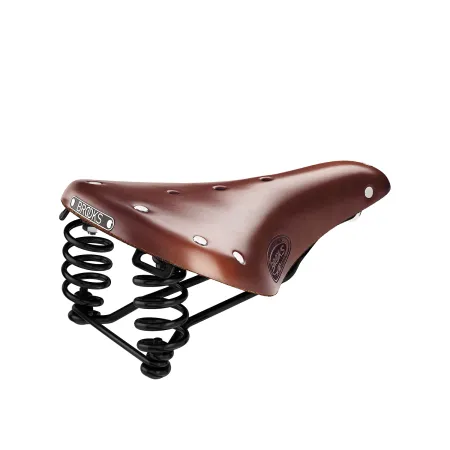 Selle vélo cuir courte marron - Confort cycliste route - BROOKS