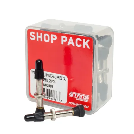 Lot de 25 valves tubeless Presta 35mm - Compatibilité universelle atelier - STANS