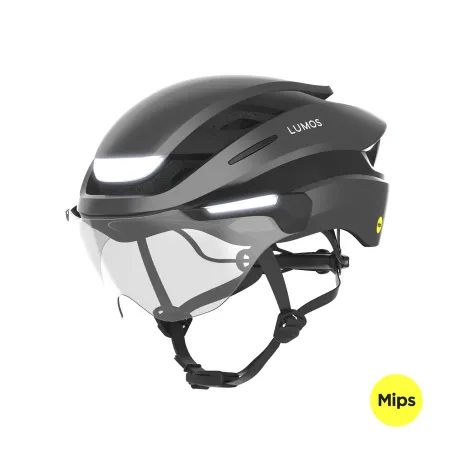 Casque vélo électrique Mips gris - Protection adaptee aux vélos rapides - LUMOS