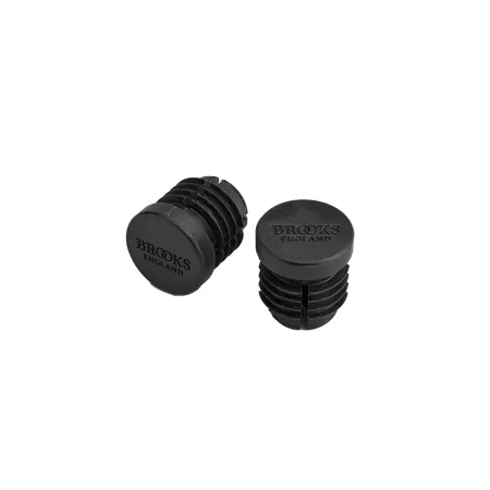 Embouts de cintre caoutchouc noir - Protection et finition guidon - BROOKS