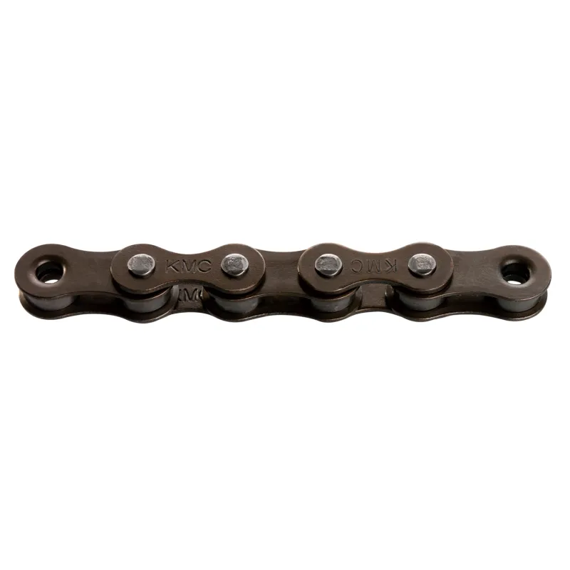 Chaine velo monovitesse large marron - Robuste pour usage quotidien - KMC