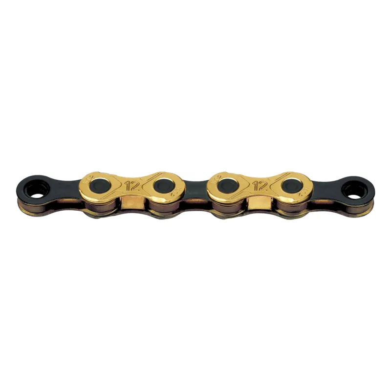 Chaîne vélo 12 vitesses cirée revêtement titane - Faible friction longue durée - KMC