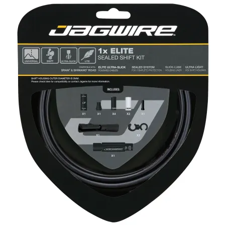 Kit câble et gaine de dérailleur étanche haut de gamme - Durabilité renforcée - JAGWIRE