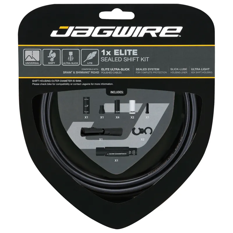 Kit câble et gaine de dérailleur étanche haut de gamme - Durabilité renforcée - JAGWIRE