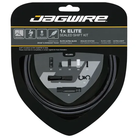 Kit câble et gaine de dérailleur étanche haut de gamme - Durabilité renforcée - JAGWIRE