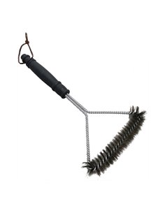 Brosse Barbecue Métallique Avec Manche 16,3x30,5cm Edm - Equipe Ton camping-car - 8425998738582