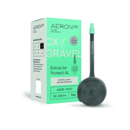 Chambre à air TPU gravel et cyclocross légère - Protection anti-crevaison renforcée - AERON TPU