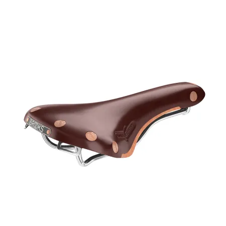 Selle vélo en cuir marron profilée - Confort sportif et élégance - BROOKS