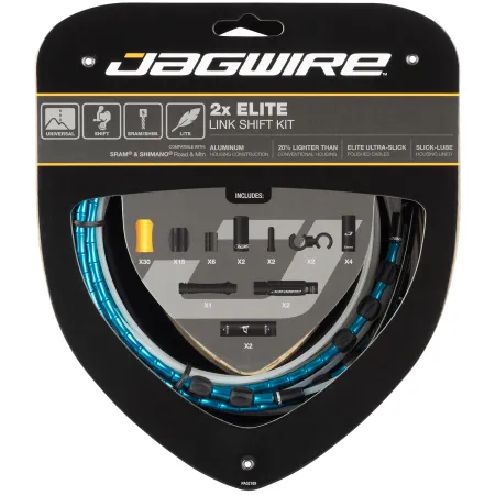 Kit câble et gaine articulée dérailleur double plateau - Précision de passage - JAGWIRE
