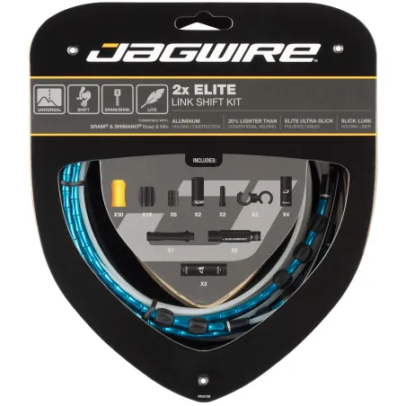 Kit câble et gaine articulée dérailleur double plateau - Précision de passage - JAGWIRE