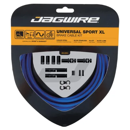 Kit câble et gaine de frein universel longueur XL - Adaptation cadre grande taille - JAGWIRE