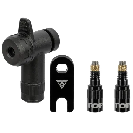 Kit combiné valves tubeless vélo - Gonflage rapide multi-format - TOPEAK