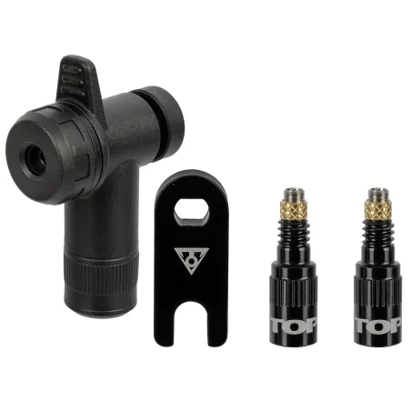 Kit combiné valves tubeless vélo - Gonflage rapide multi-format - TOPEAK