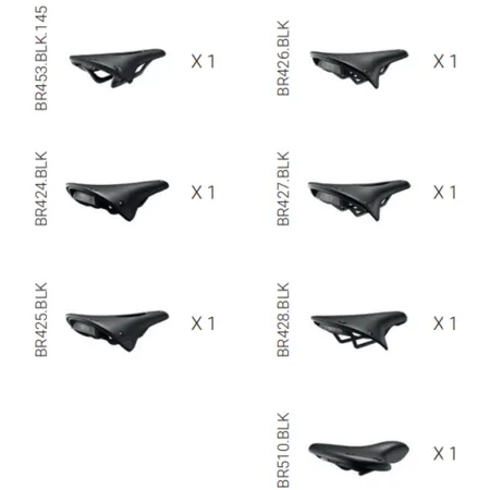 Kit d'essai 7 selles vélo Cambium - Trouver la selle la plus confortable - BROOKS