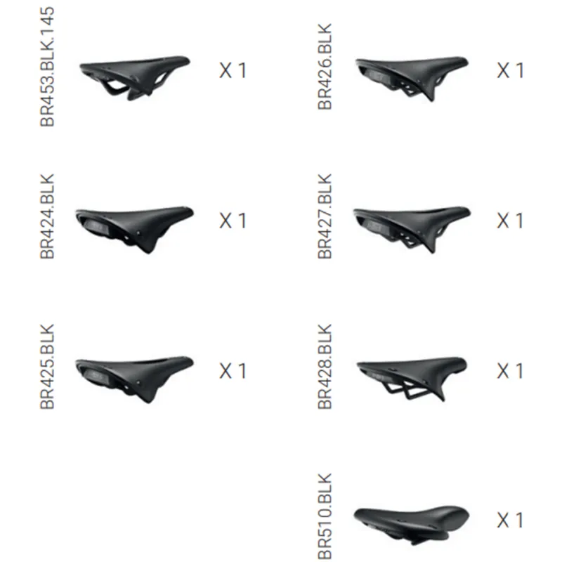Kit d'essai 7 selles vélo Cambium - Trouver la selle la plus confortable - BROOKS