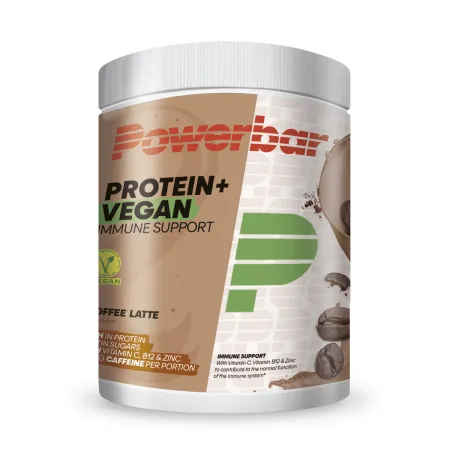 Proteine vegetale cafe latte pour cycliste - Recuperation musculaire sans produits animaux - POWERBAR