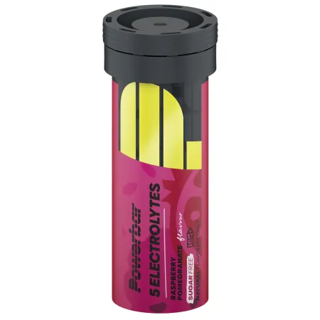 Comprimes electrolytes cyclisme framboise grenade - Hydratation pendant l'effort boite de 12 - POWERBAR