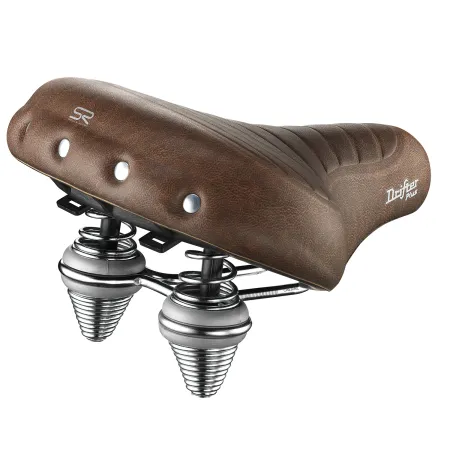 Selle vélo confort renforcée marron - Position de conduite détendue - SELLE ROYAL