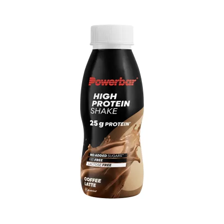 Boisson protéinée cycliste café latte 12x330ml - Récupération musculaire après effort - POWERBAR