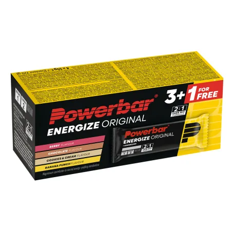 Pack multi-saveurs barres energetiques vélo - Assortiment chocolat cookies banane fruits rouges - POWERBAR