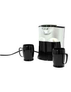 Cafetiére électrique 12 Volts Modèle 2 tasses - INCASA - Equipe Ton camping-car - 3700628228592