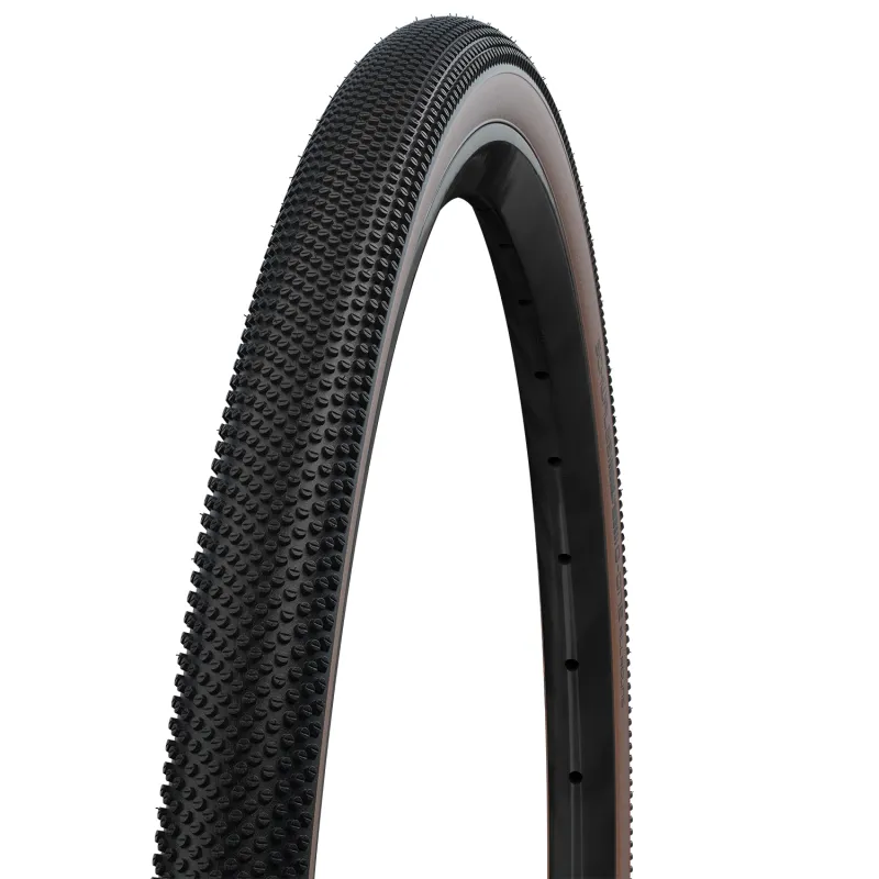 Pneu vélo gravel tubeless 700x35C - Flanc bronze protection anti-crevaison - SCHWALBE