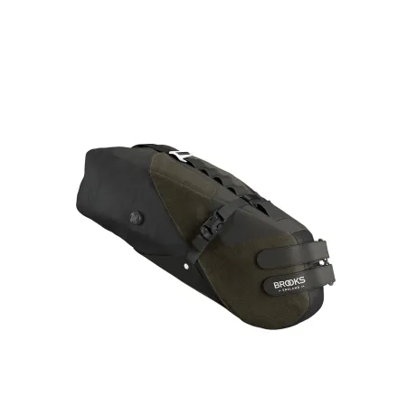 Sacoche de selle grand volume 8-10L verte - Rangement voyage vélo - BROOKS