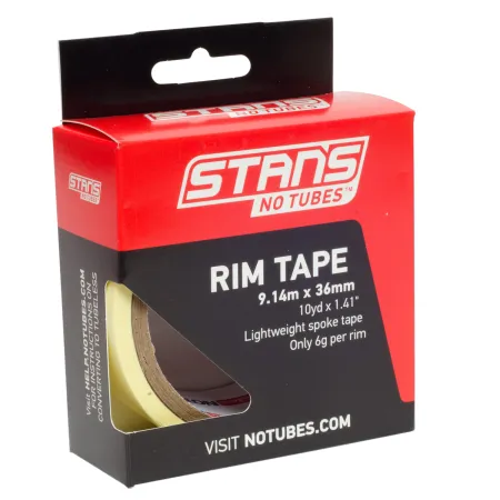 Ruban adhésif tubeless 9m - Etanchéité jante 36mm - STANS
