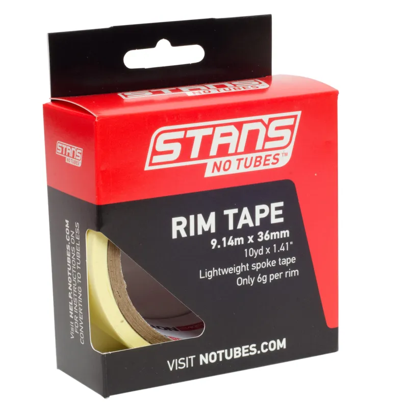 Ruban adhésif tubeless 9m - Etanchéité jante 36mm - STANS