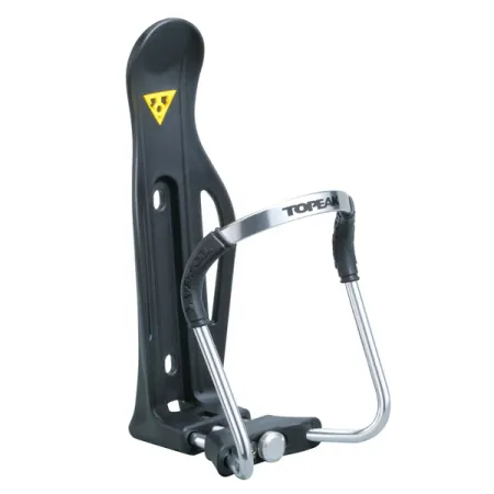 Porte-bidon vélo réglable argent - Compatibilité toutes tailles de bidon - TOPEAK