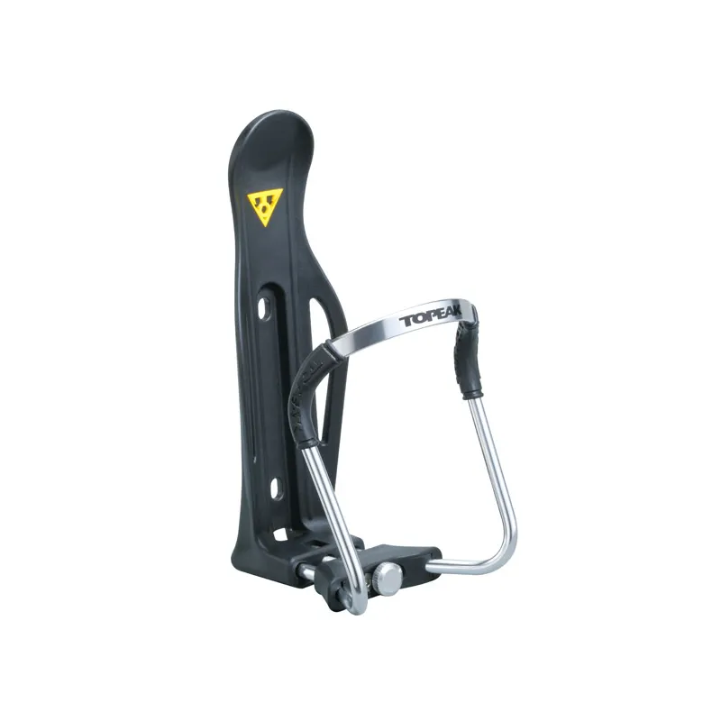 Porte-bidon vélo réglable argent - Compatibilité toutes tailles de bidon - TOPEAK