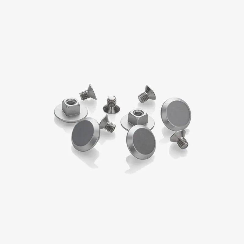 Rivets filetés aluminium argenté (x5) pour selle Cambium - Fixation durable - BROOKS