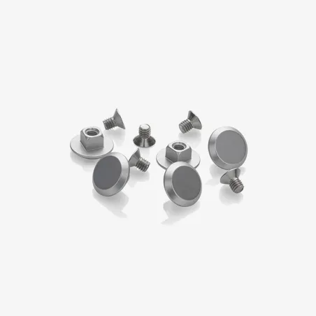 Rivets filetés aluminium argenté (x5) pour selle Cambium - Fixation durable - BROOKS