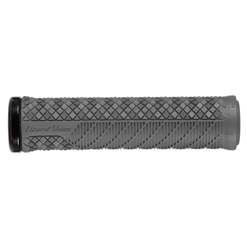Grip vélo Charger Evo verrouillable gris - Fixation stable sans glissement - LIZARD SKINS