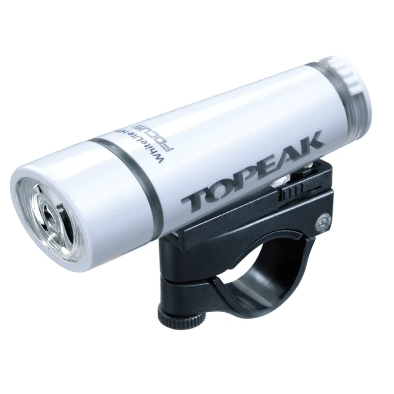Feu avant vélo haute puissance coloris blanc - Éclairage focalisé nocturne - TOPEAK