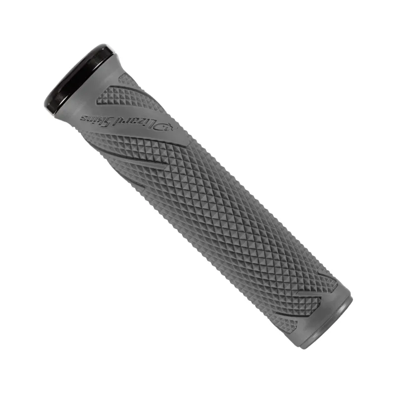 Poignées de guidon vélo lock-on graphite - Confort et adhérence renforcée - LIZARD SKINS