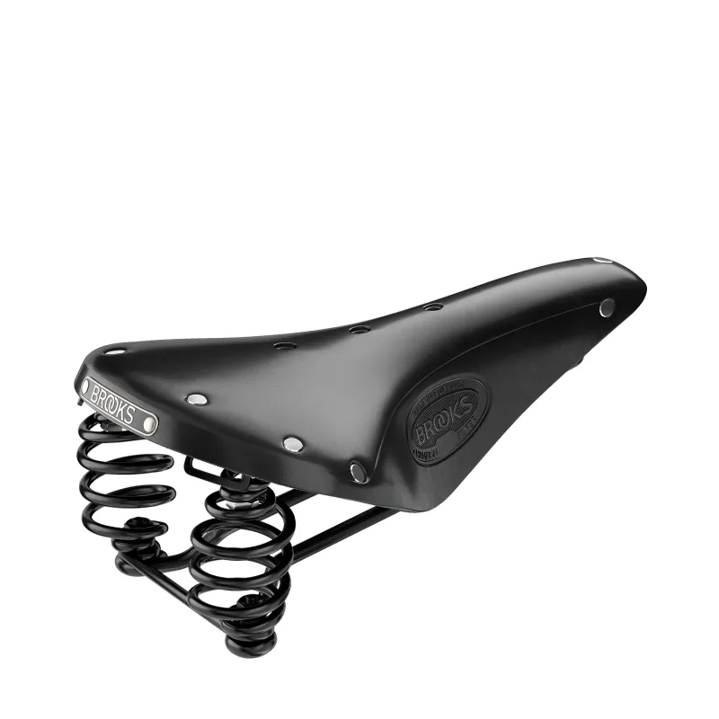 Selle vélo en cuir noir - Confort longue distance cycliste - BROOKS