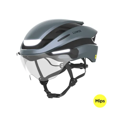 Casque vélo électrique Mips bleu - Protection adaptee aux vélos rapides - LUMOS