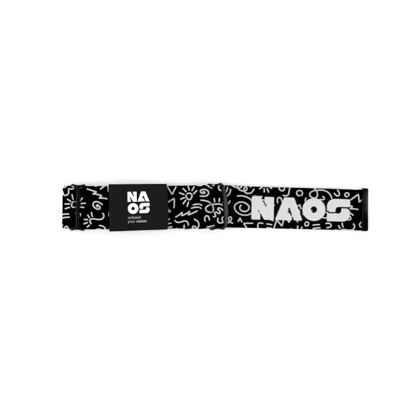 Sangle de rechange masque Selva motif Doodle - Fixation ajustable confortable - NAOS