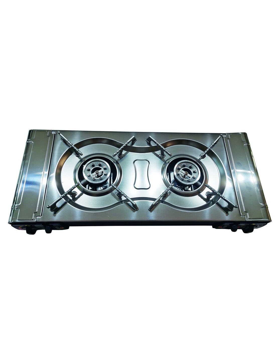 Plaque Plancha/Grill Pour Réchaud à Gaz Portable 2 Feux
