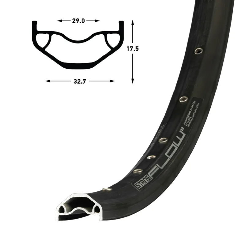 Jante vélo VTT large 27,5 pouces 32 trous - Robuste et légère - STANS