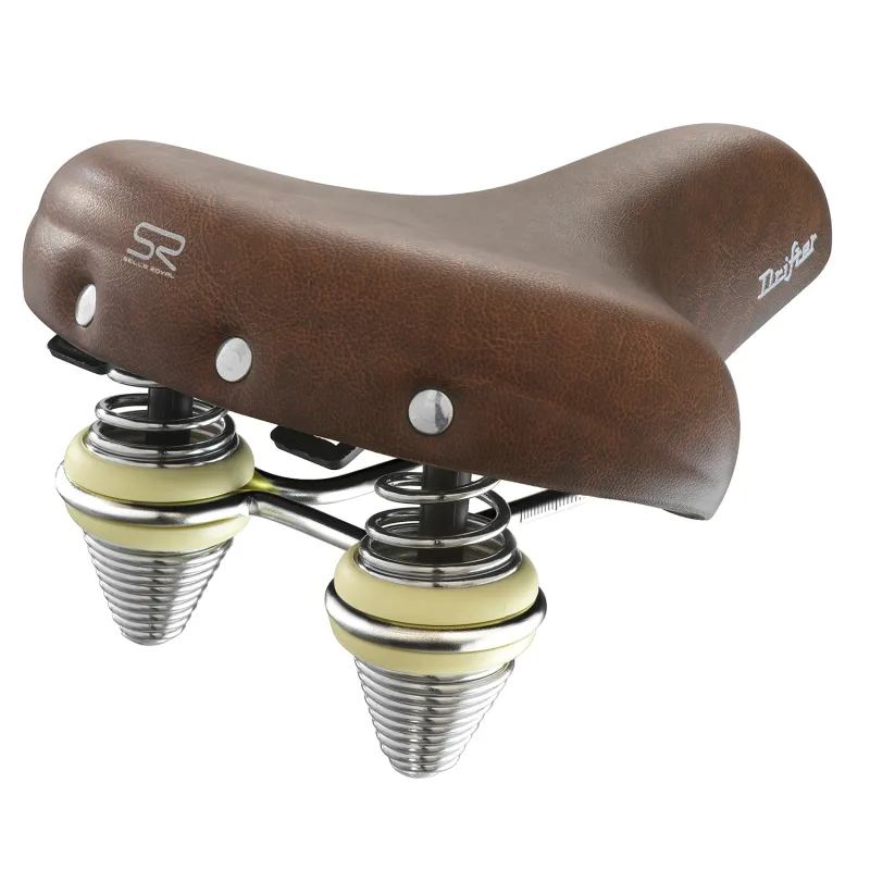 Selle vélo compacte confort marron - Position de conduite détendue - SELLE ROYAL