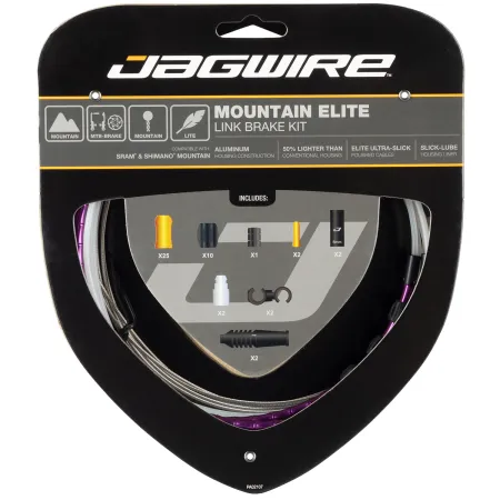 Kit de frein vélo VTT haut de gamme - Gaine articulée durable et précise - JAGWIRE