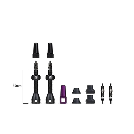Valves tubeless vélo 44mm - Compatible montage sans chambre à air - DYNAMIC