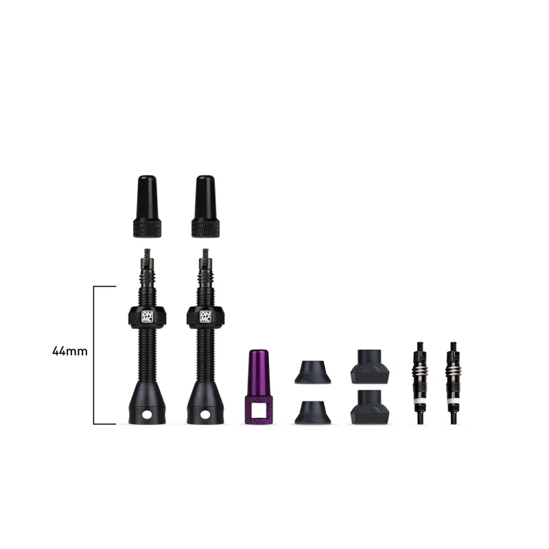 Valves tubeless vélo 44mm - Compatible montage sans chambre à air - DYNAMIC
