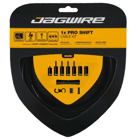 Kit de câble de dérailleur vélo mono-plateau - Passage de vitesses fluide - JAGWIRE
