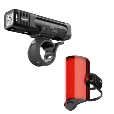 Feu arriere velo Blinder Pro 1000 reflechissant - Visibilite securite renforcee - KNOG